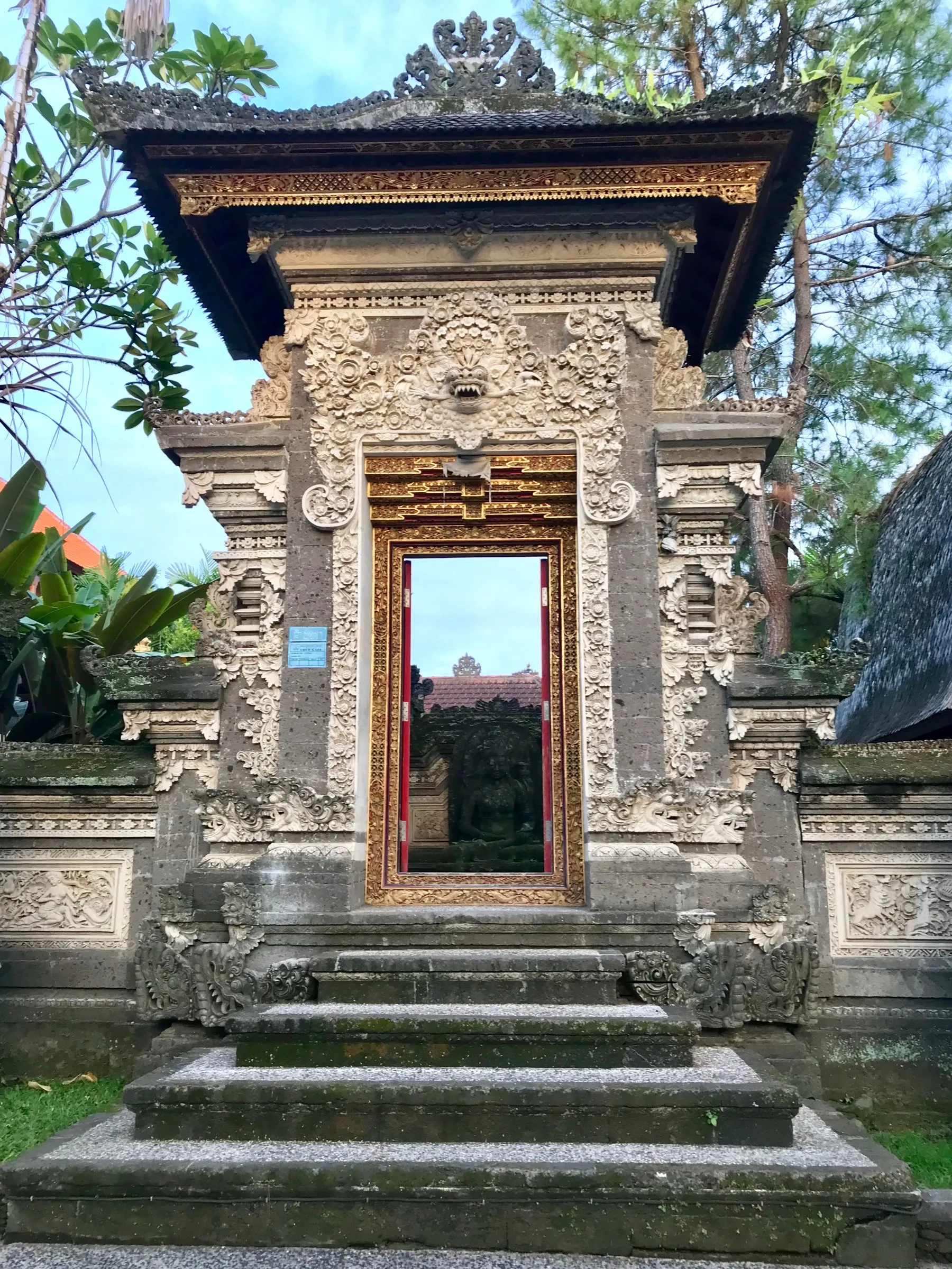 An ornate temple doorway